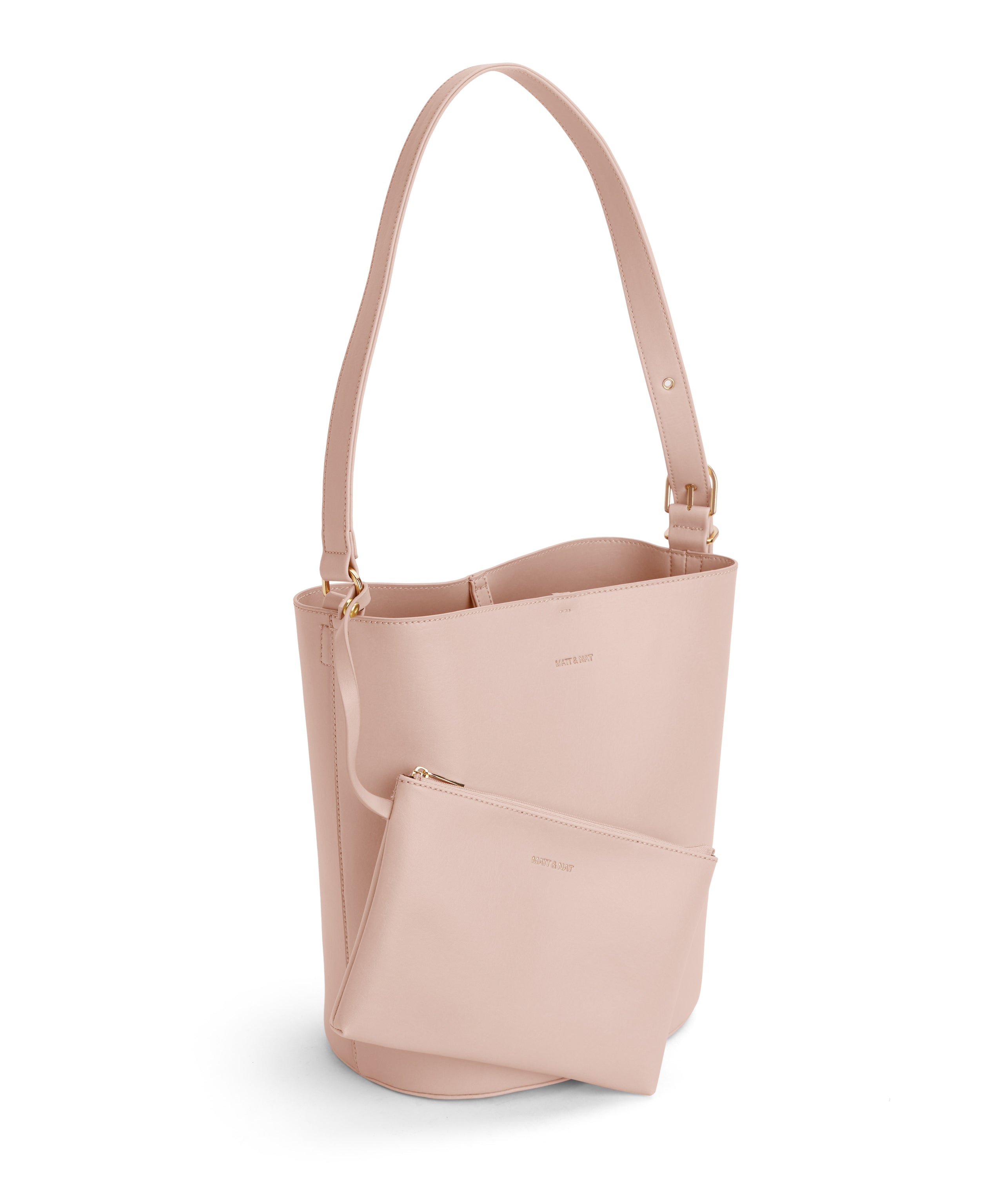 Matt & Nat Vintage Azur Beuteltasche Schwarz vegan