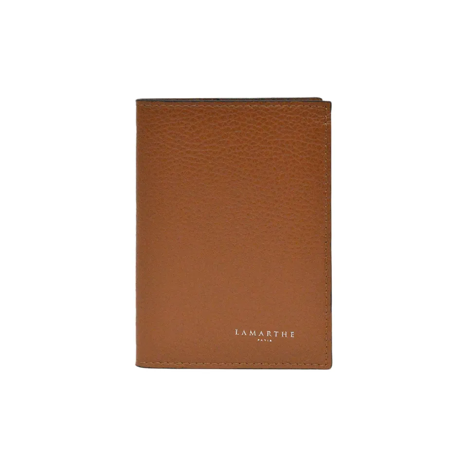 Lamarthe Concorde Reisepasshülle Cognac Rindsleder