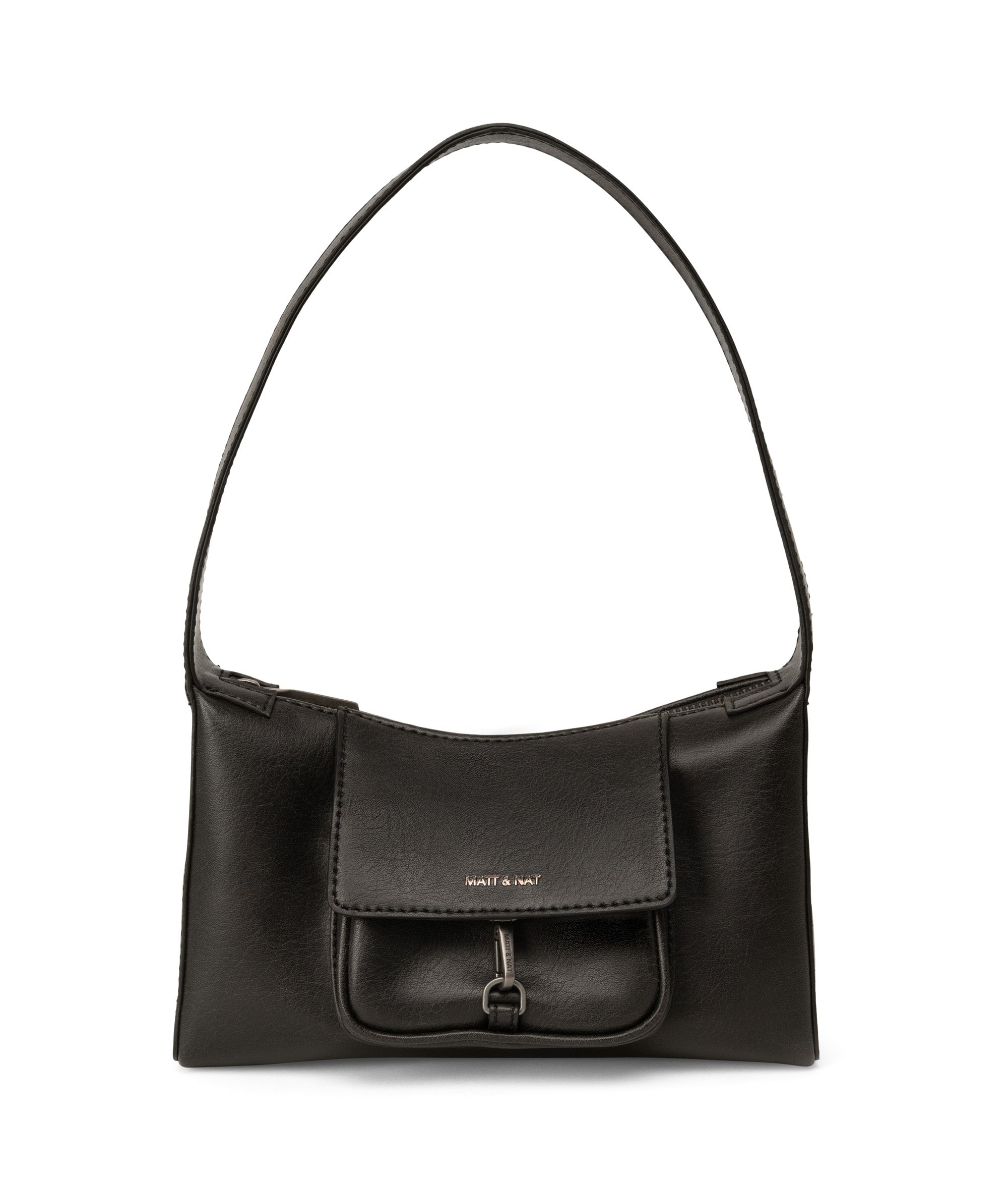 Matt & Nat Loti Vintage Schultertasche Schwarz vegan
