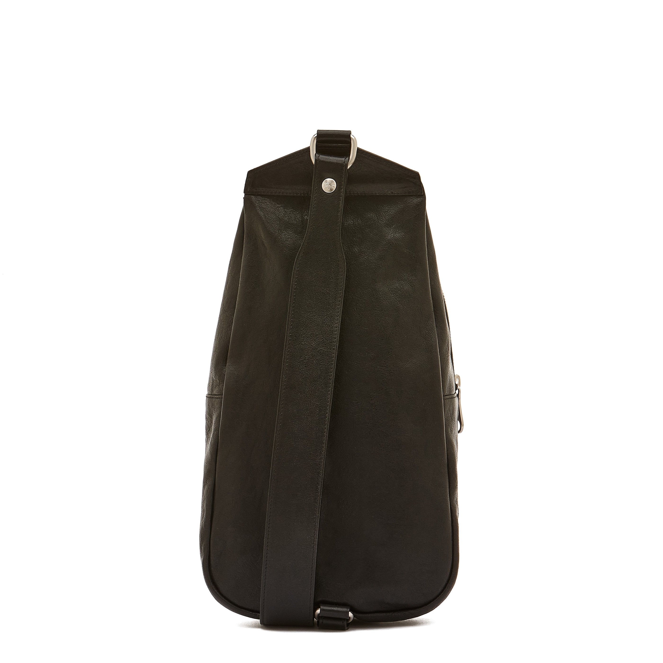 Il Bisonte Cosimo Rucksack Schwarz Einschulter Vollleder