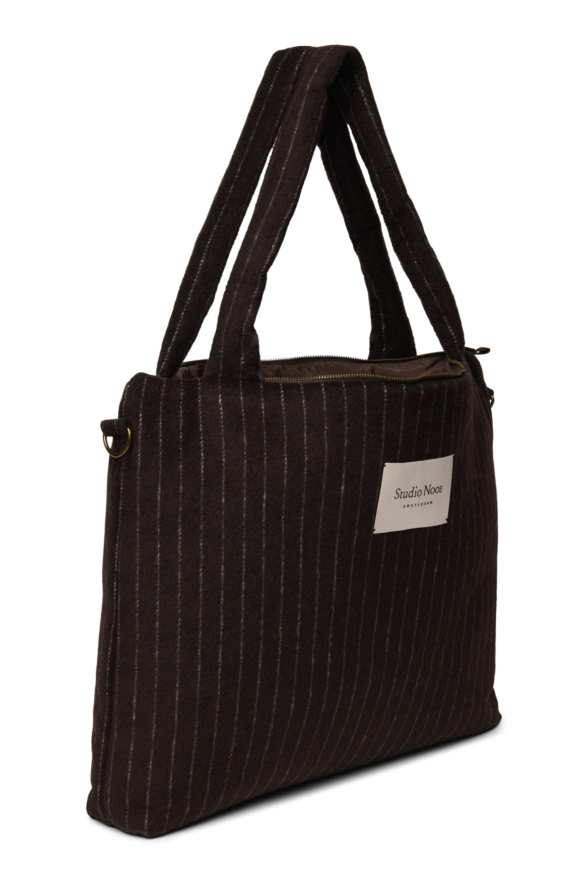 Studio Noos Flannel Wickeltasche Braun Chalkstripe
