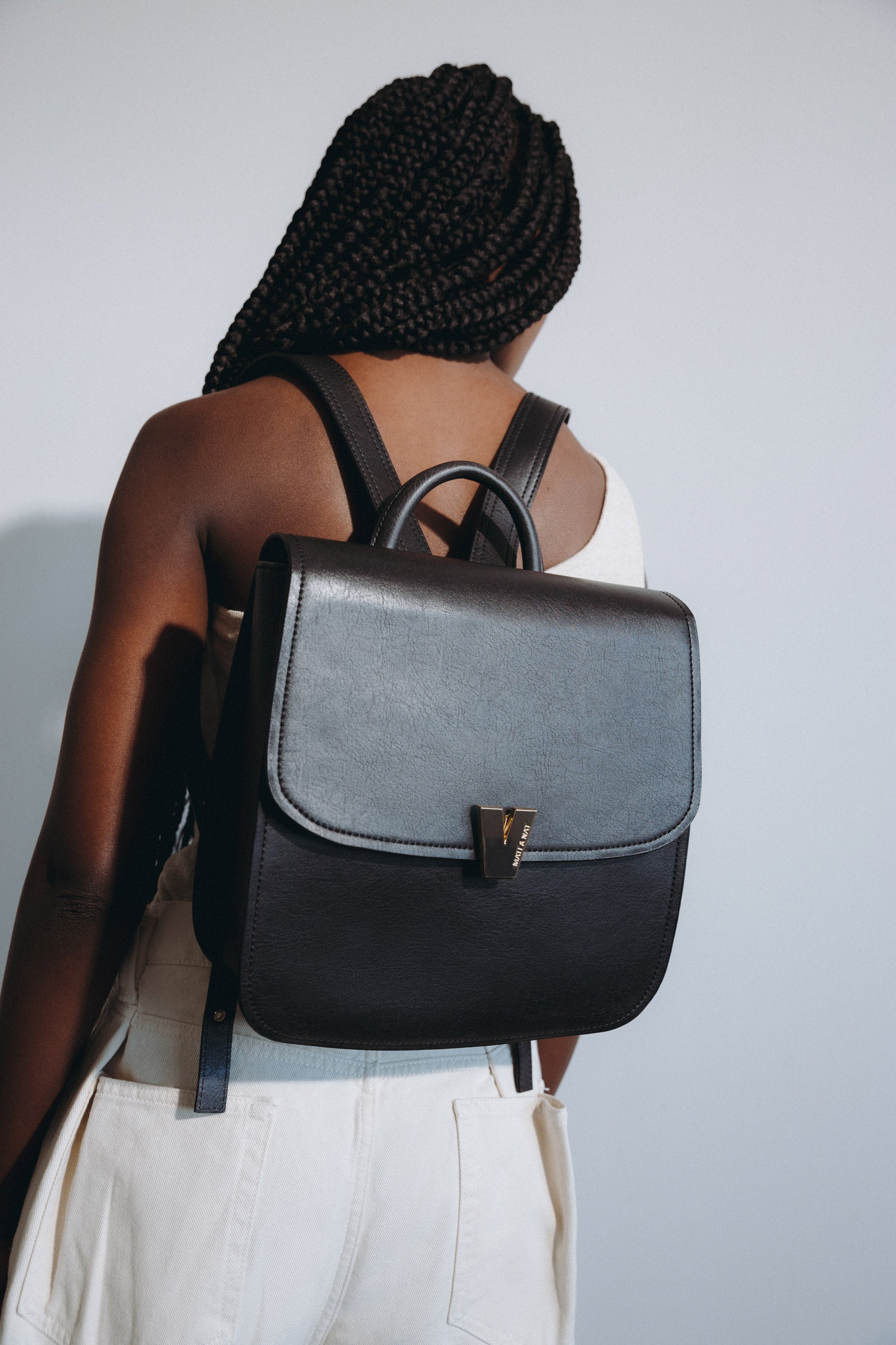 Matt & Nat Vintage Brooke Rucksack Schwarz vegan