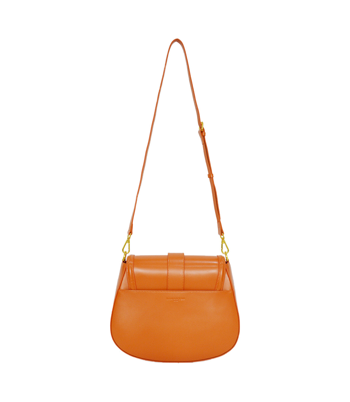 Lamarthe Bella Schultertasche Orange Rinds-Spaltleder