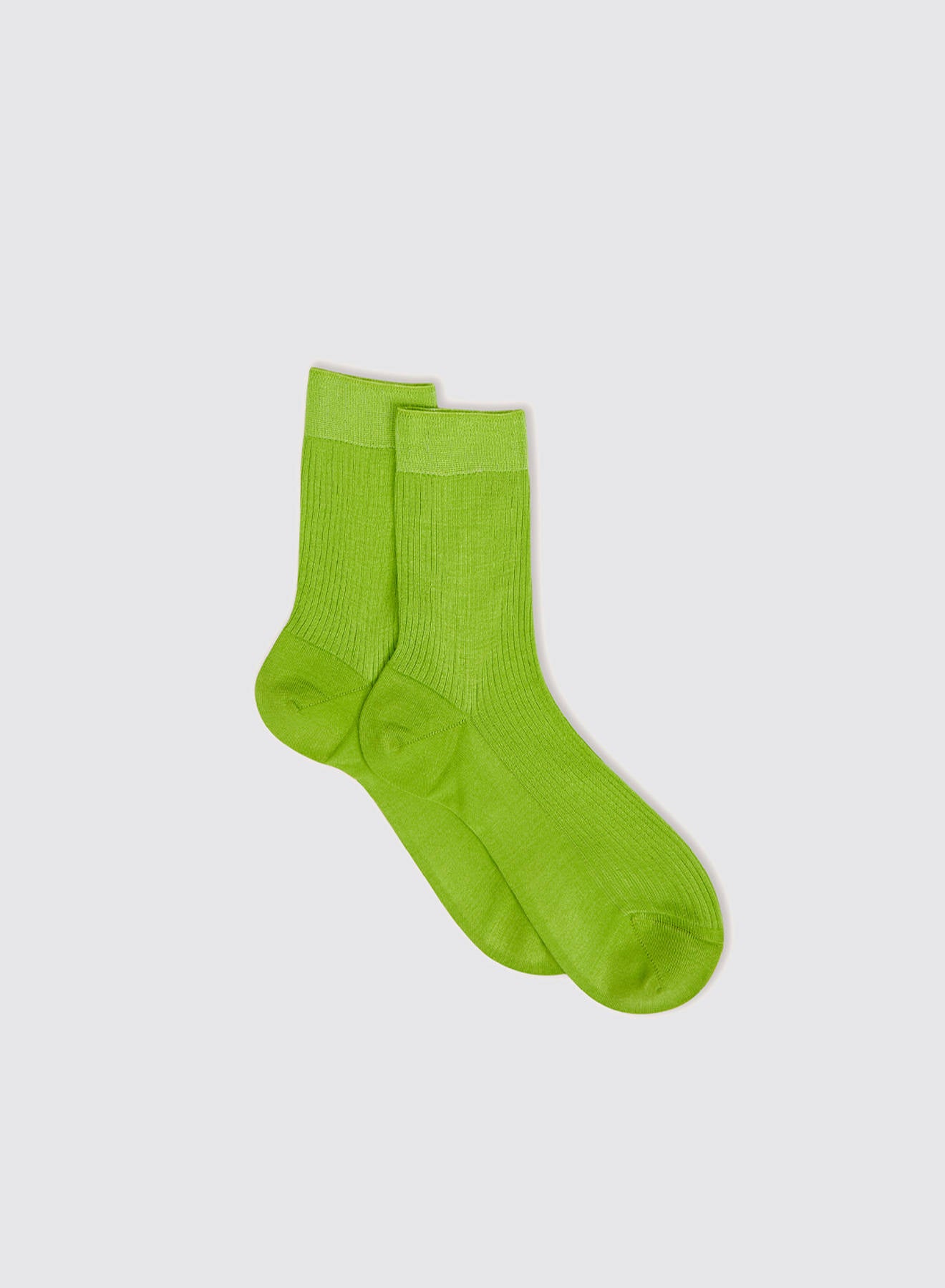 Maria la Rosa One Ribbed Socken Bordeaux Seide