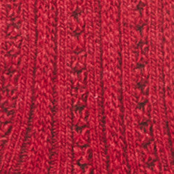 Maria la Rosa New York Socks Rippstrümpfe Rot Wolle