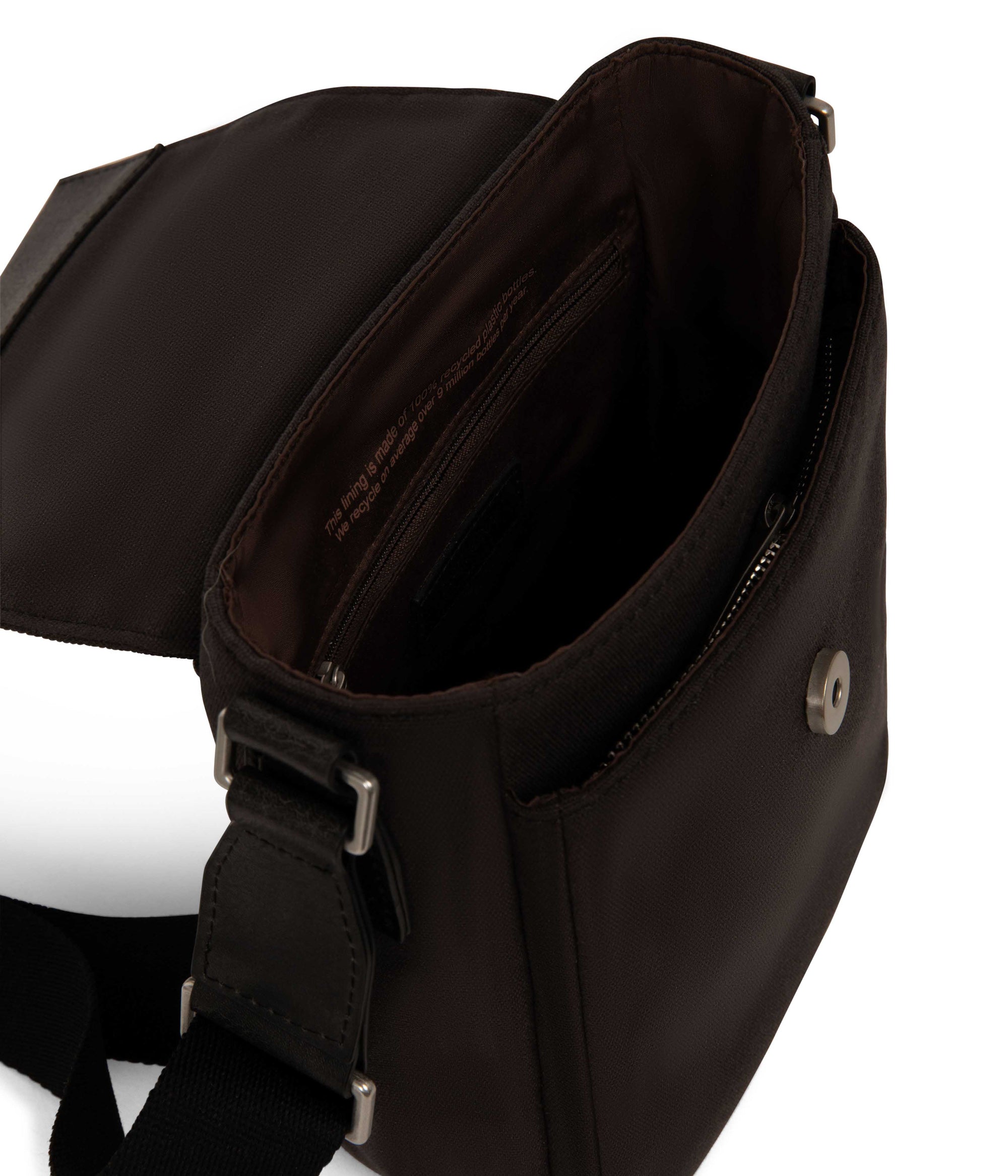 Matt & Nat Canvas Egon Messenger Schwarz recycelt