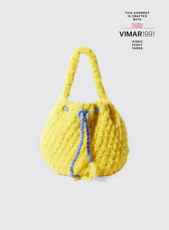 Maria la Rosa Nuvola Bucket Tasche Gelb