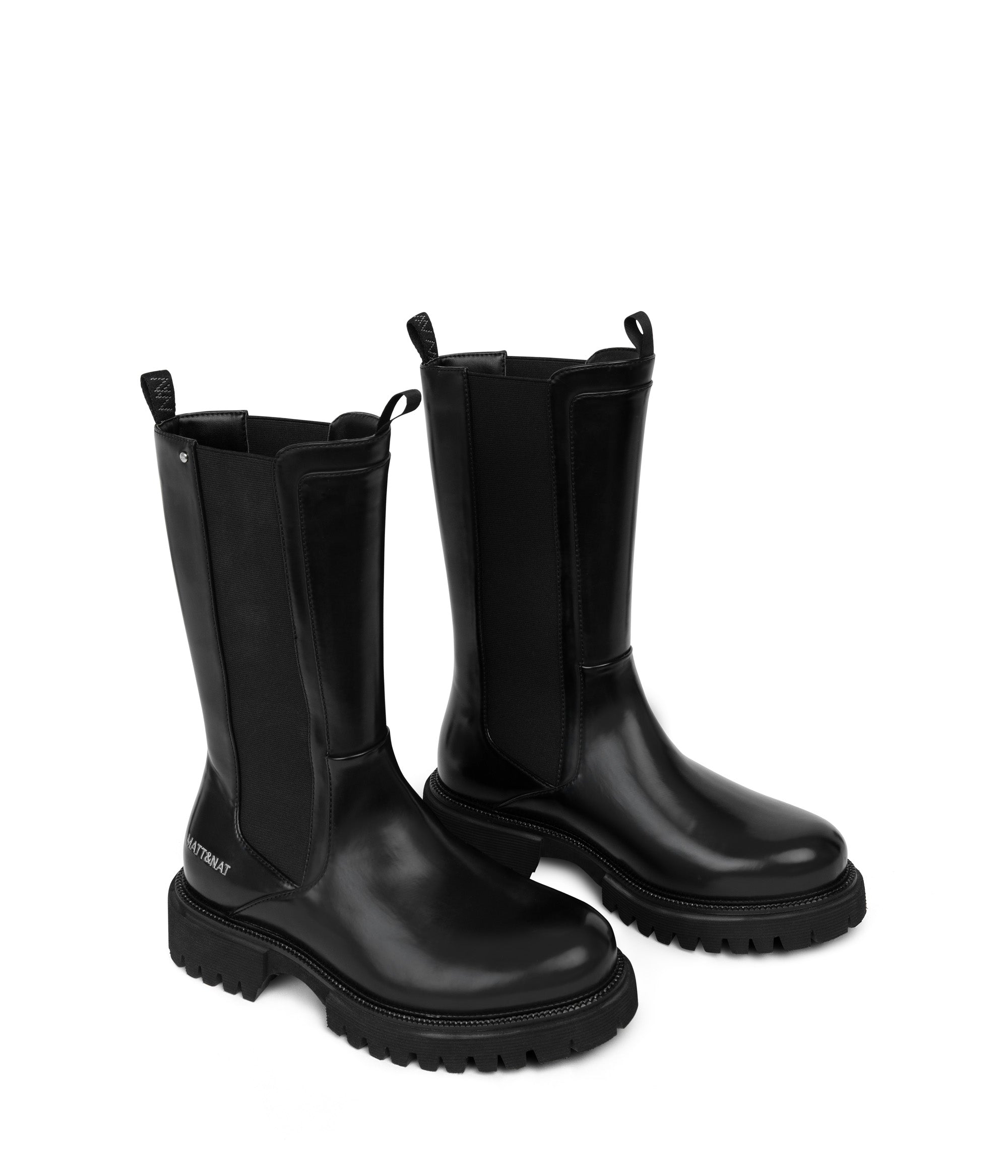Matt & Nat Krause Chelsea Boots schwarz Lack