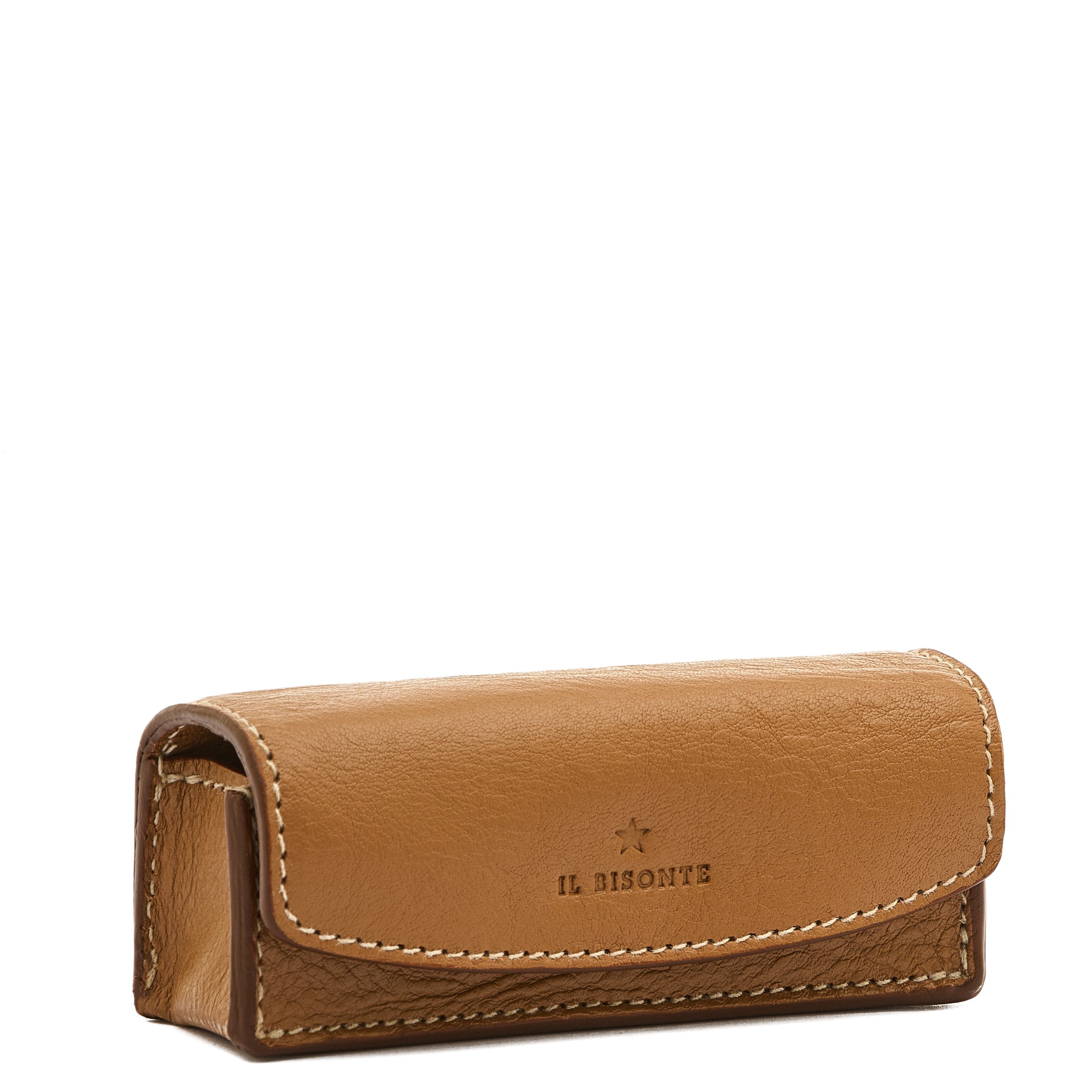 Il Bisonte Musa Lippenstiftetui Leder gianduia Spiegel