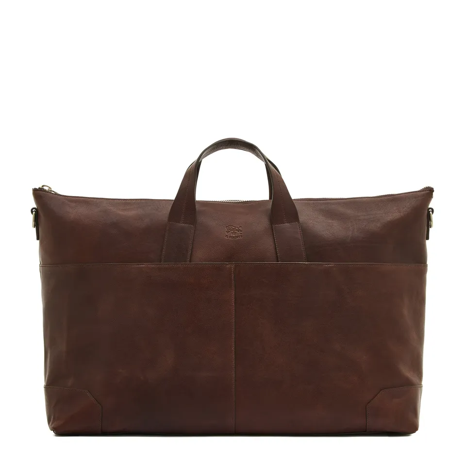 Il Bisonte Galileo Reisetasche Caffè Vintage-Vollleder