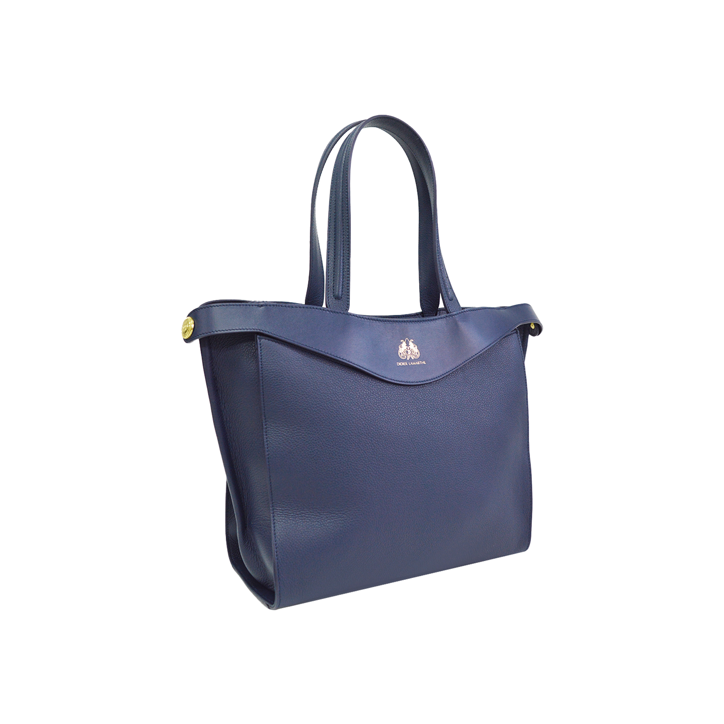 Lamarthe Heritage Schultertasche Blau Vollleder