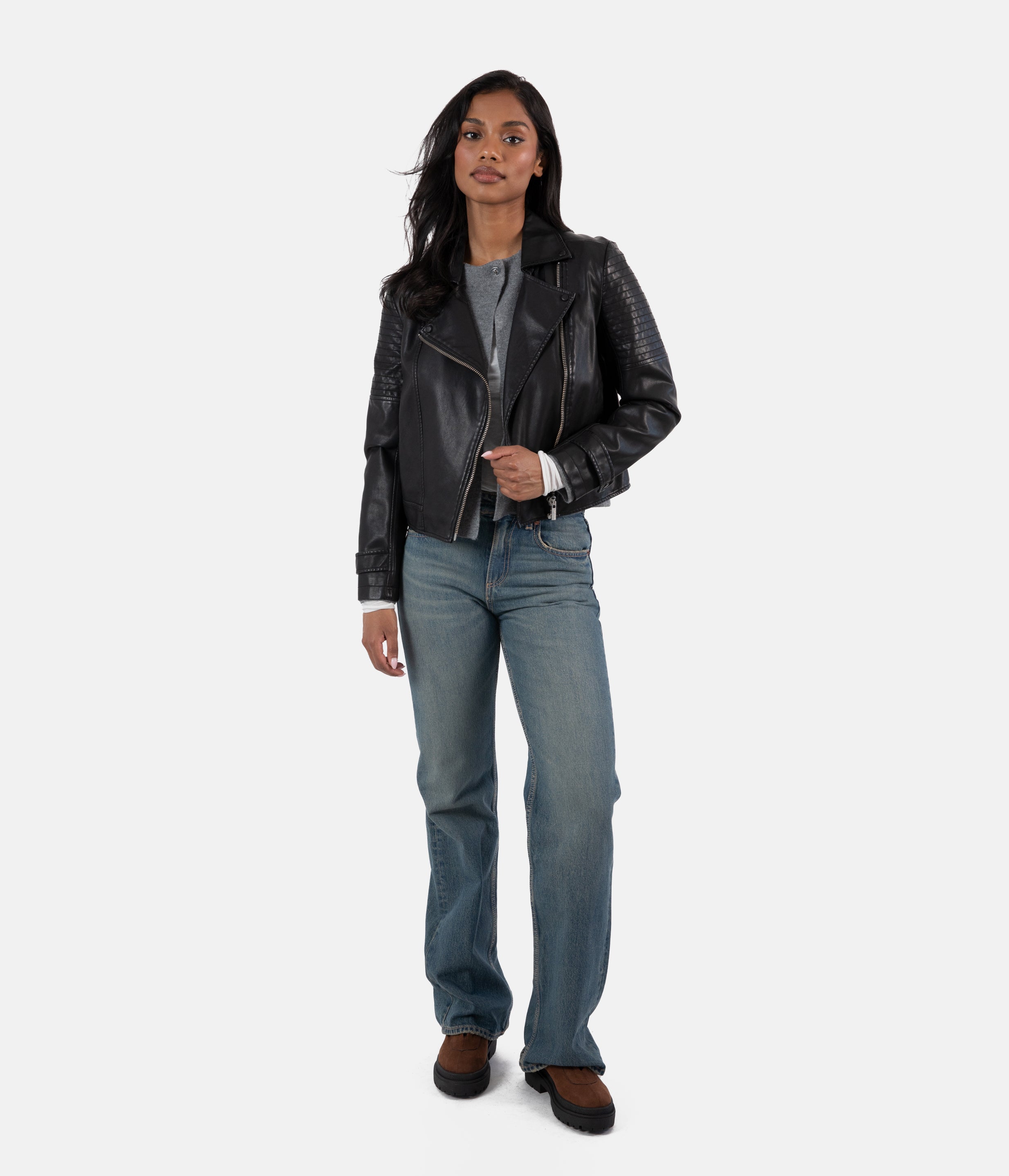 Matt & Nat Savina Bikerjacke Schwarz vegan