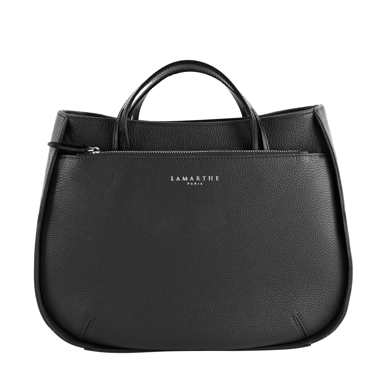 Lamarthe Fidèle M Handtasche Schwarz Vollleder