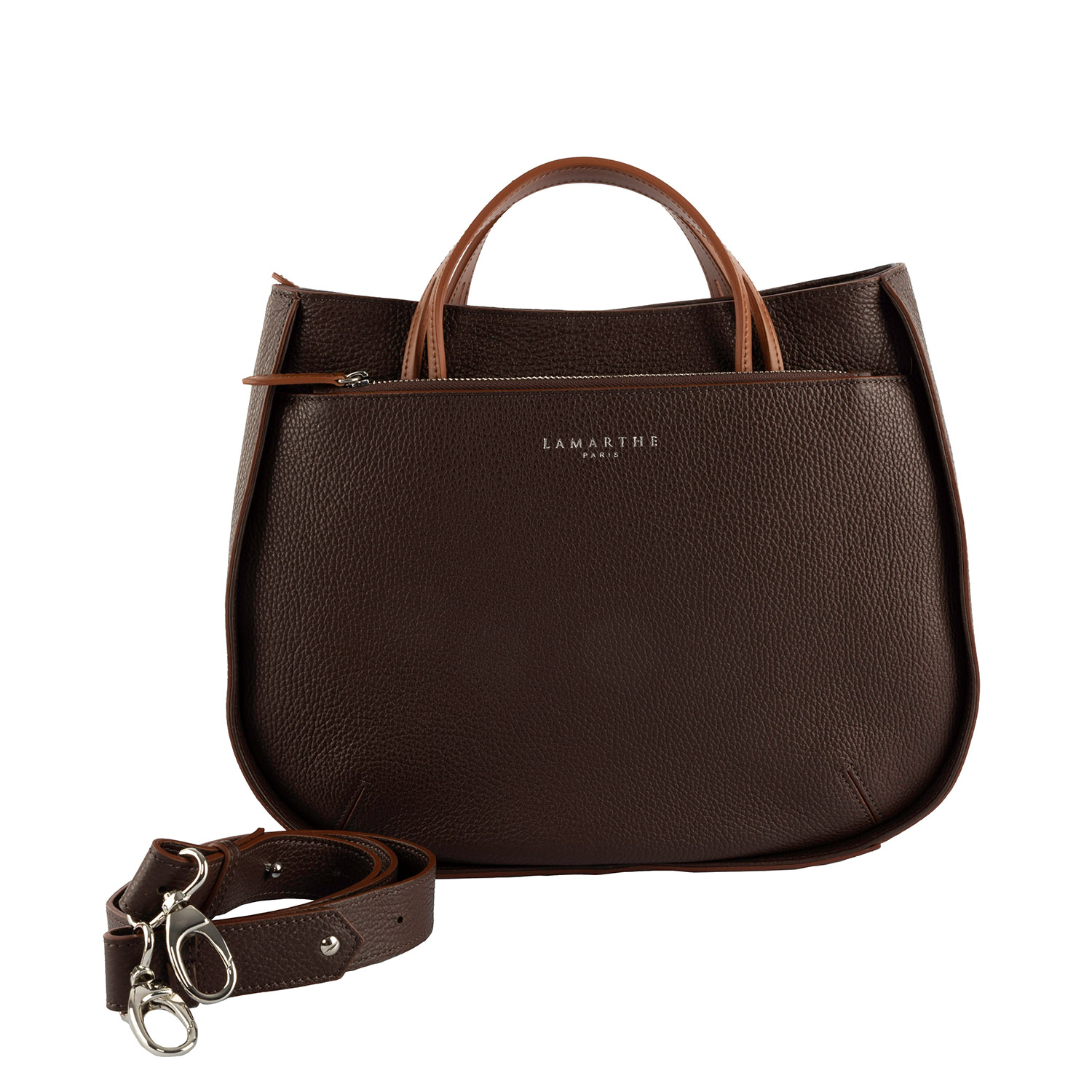 Lamarthe Fidèle Handtasche M Vollleder braun