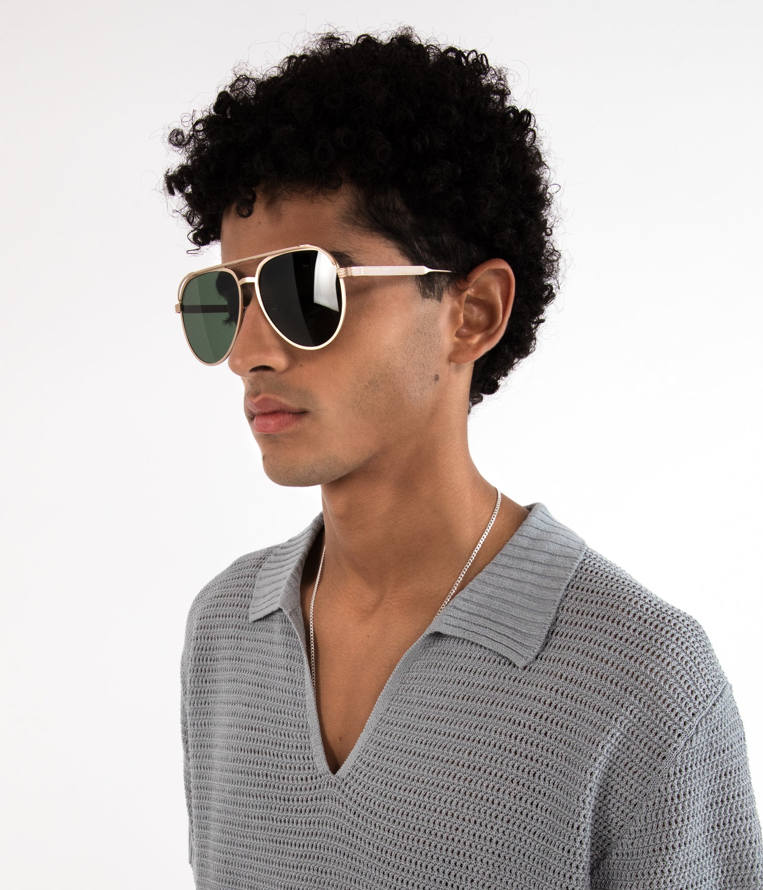 Matt & Nat Miguel Aviator Sonnenbrille Gold polarisiert