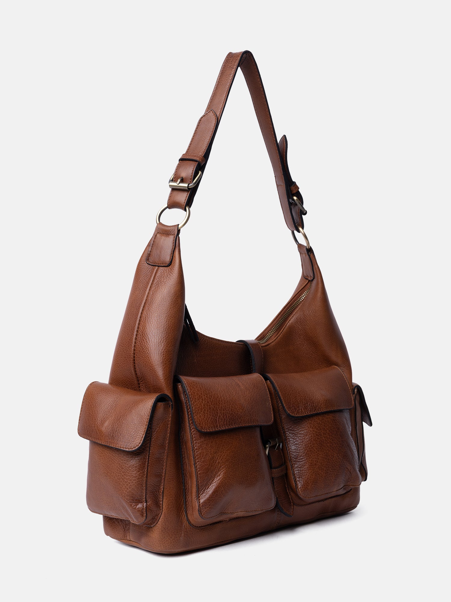 RE:DESIGNED Solvej Large Schultertasche Walnut