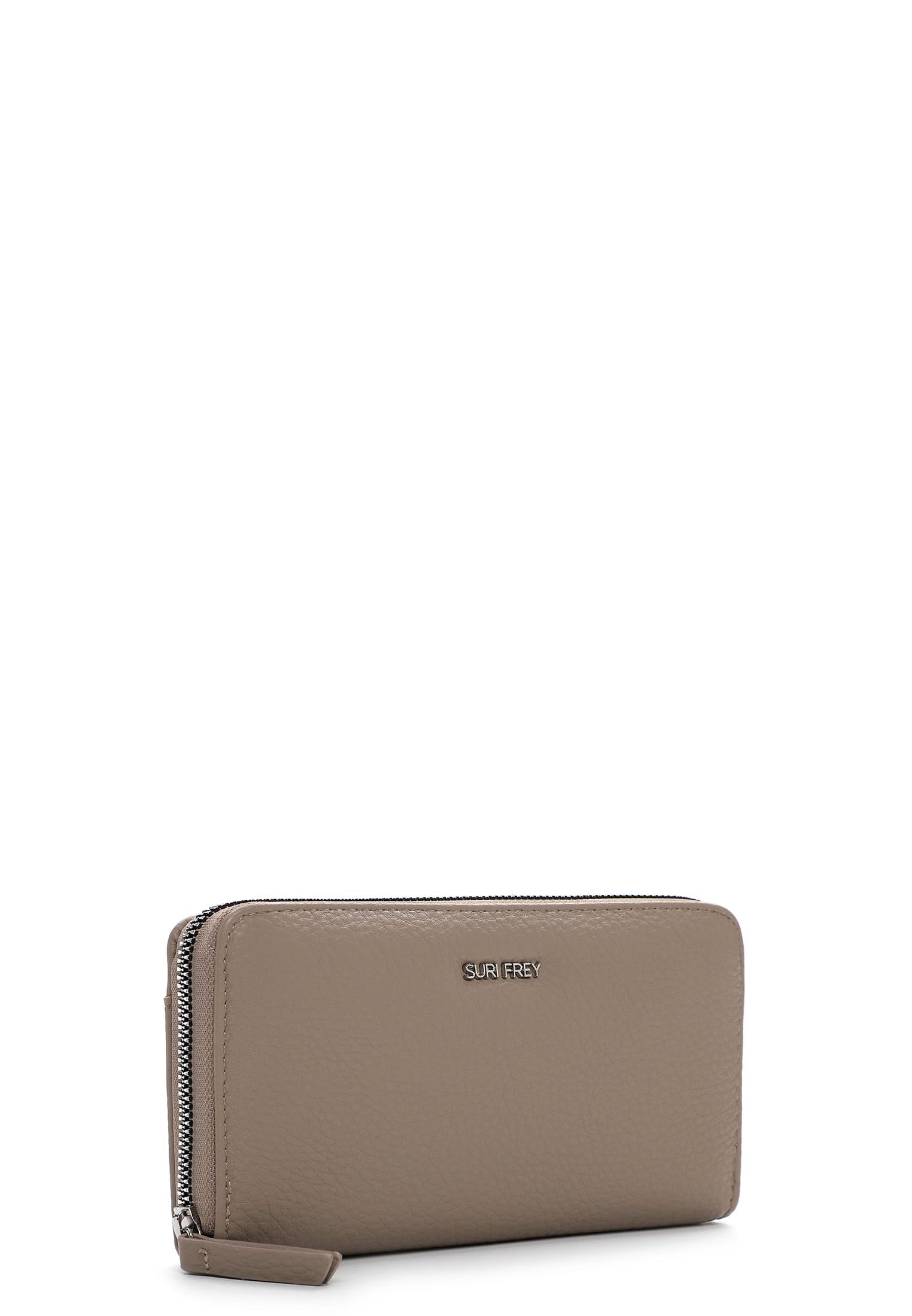 SURI FREY SFY Tiffy Zip Around Wallet Geldbörse Taupe 15 Kartenfächer