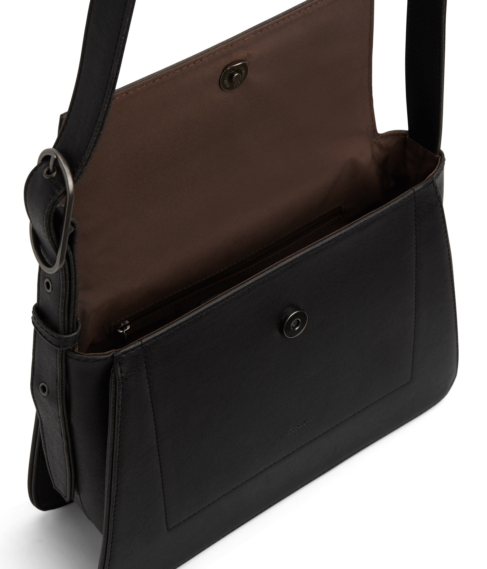 Matt & Nat Vintage Leia Schultertasche Schwarz vegan