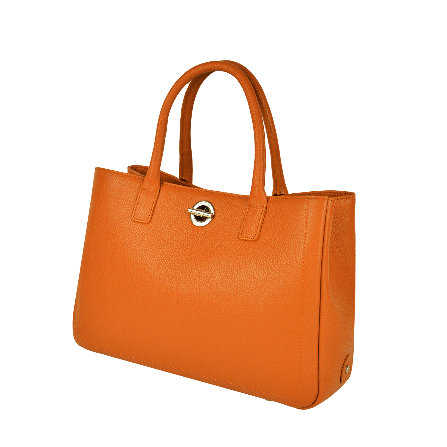 Lamarthe Paris Handtasche Orange Vollleder