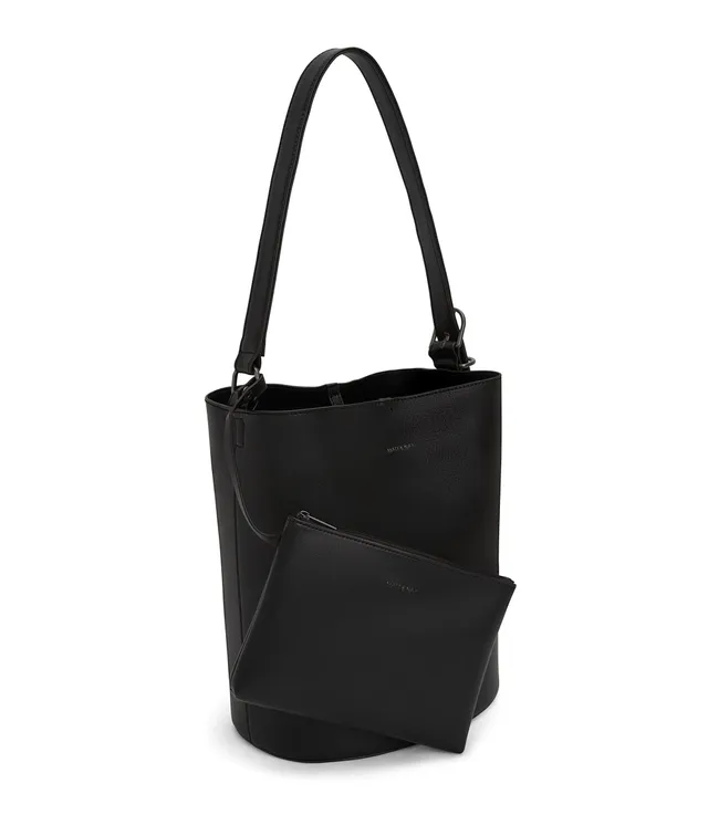 Matt & Nat Vintage Azur Beuteltasche Schwarz vegan