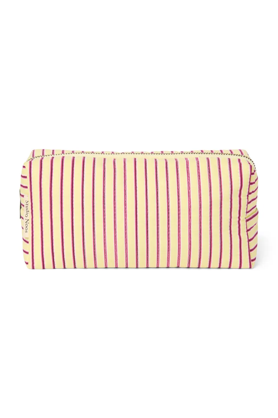 Studio Noos Poplin Striped Pouch Täschchen Butter Yellow Gestreift
