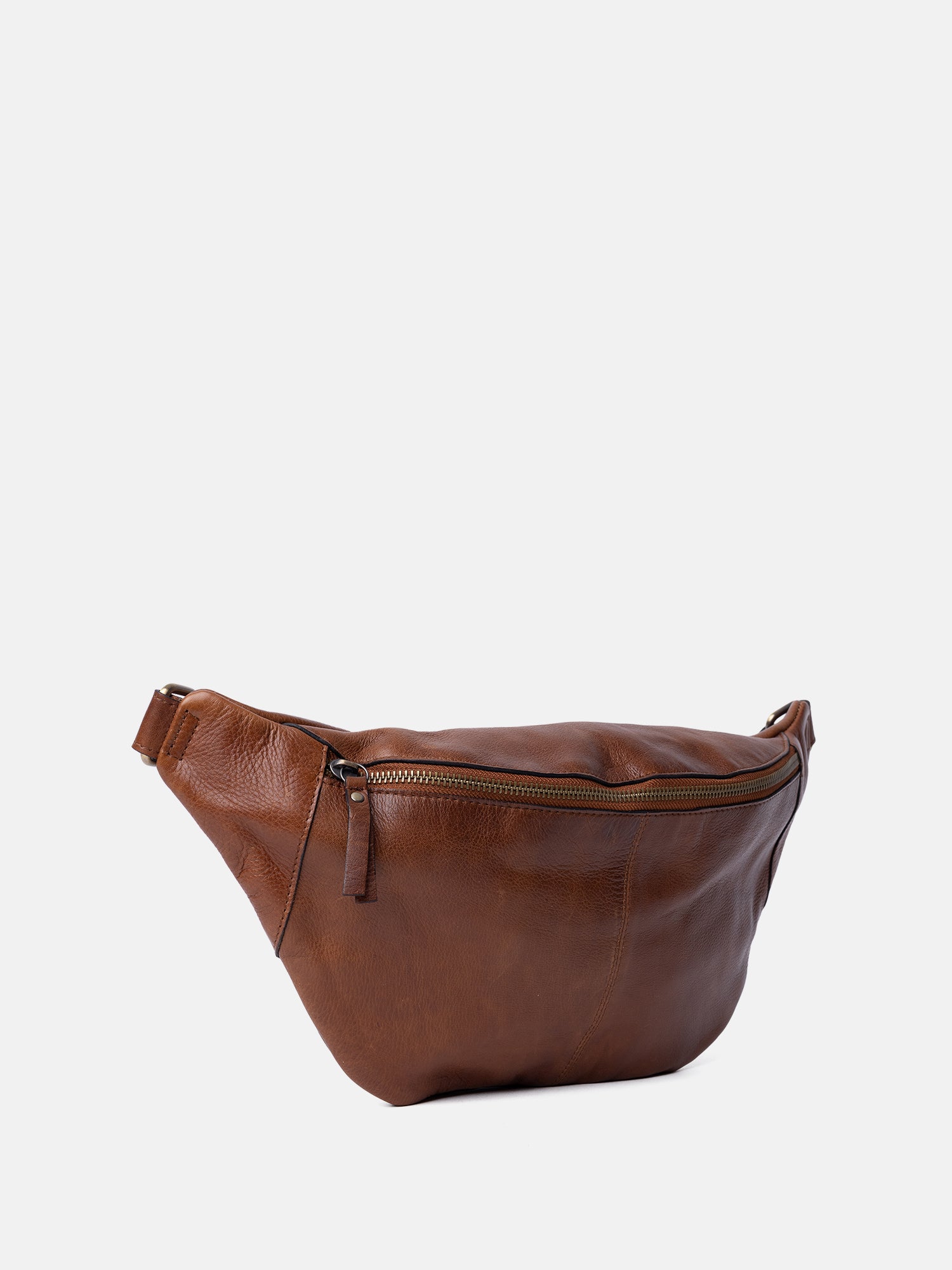 RE:DESIGNED Selina Bauchtasche Walnut Vollleder