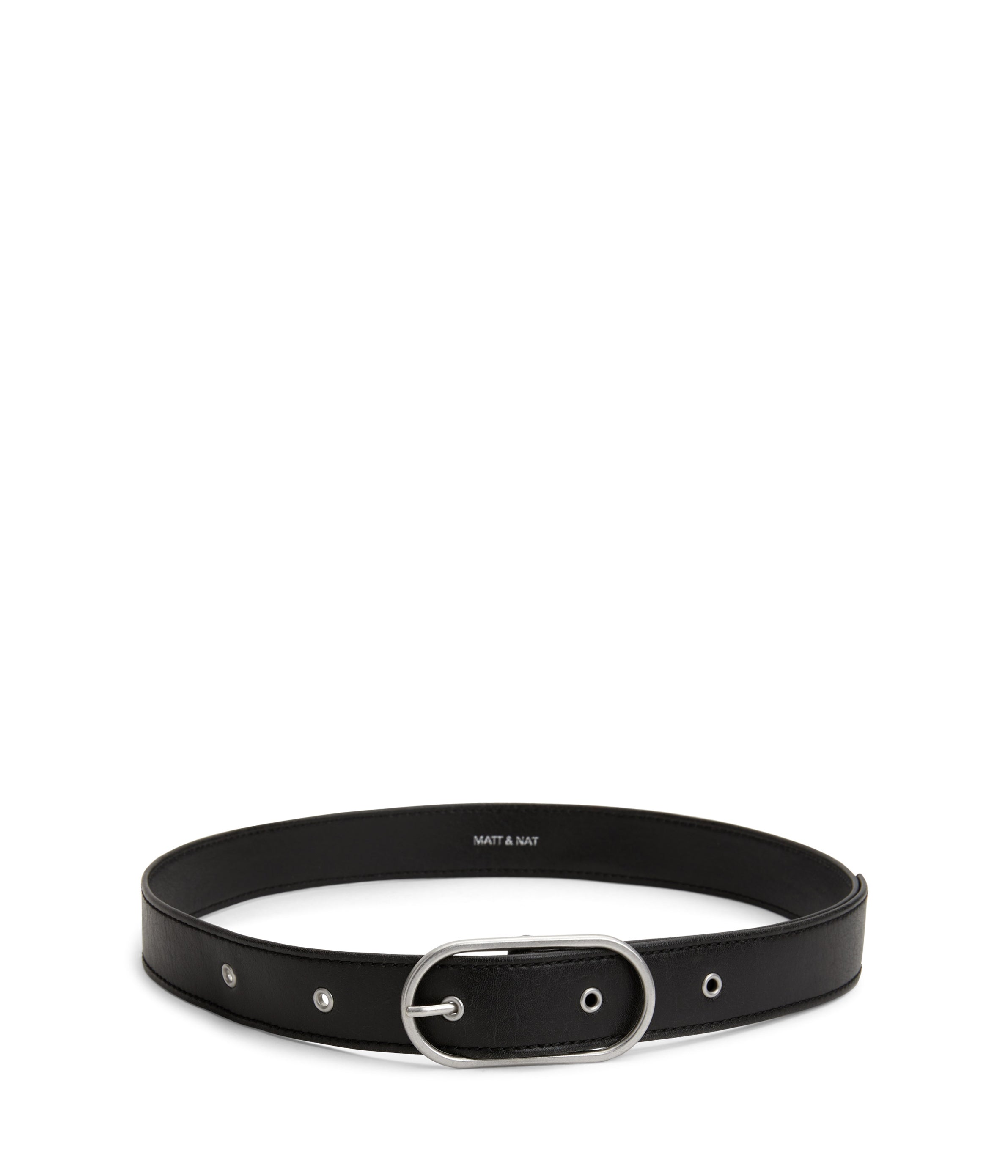 Matt & Nat NEIL Gürtel schwarz vegan 3 cm