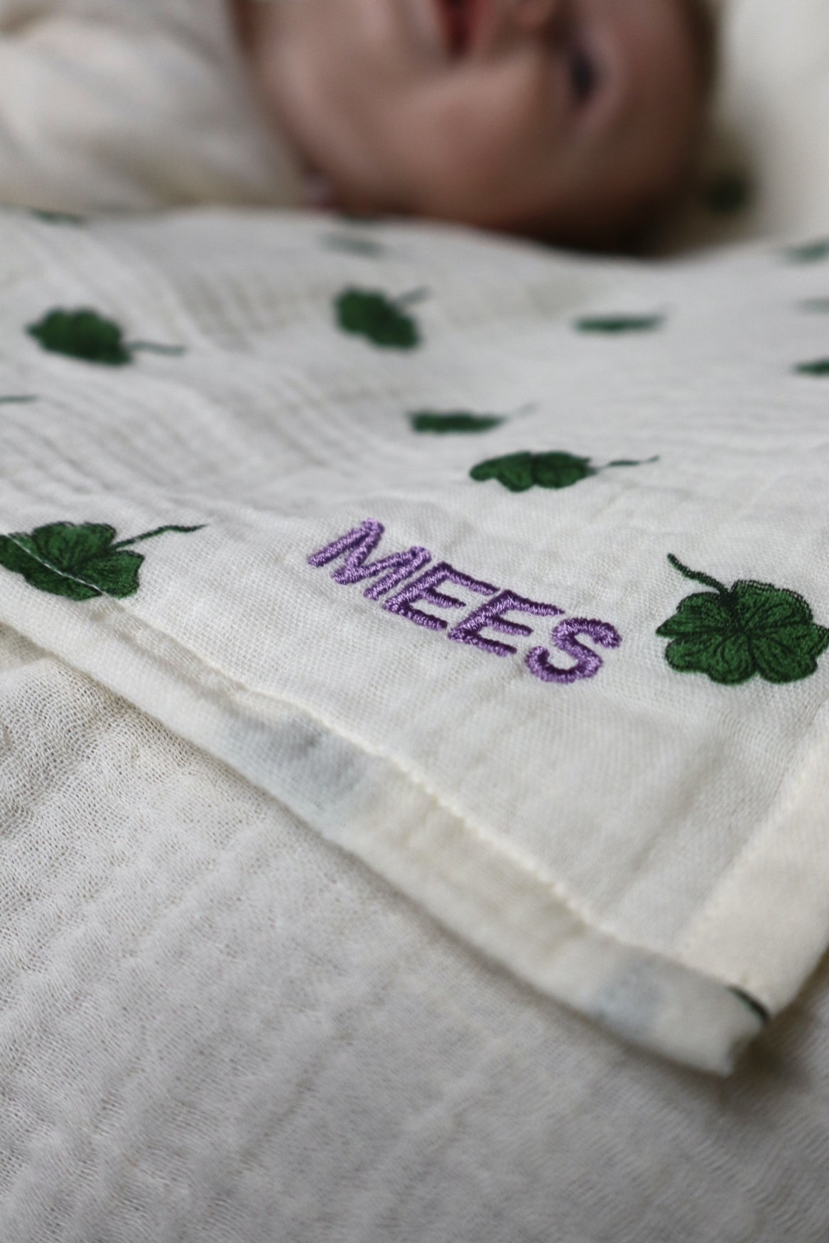 Studio Noos Swaddle Mulltuch White Clover Medium