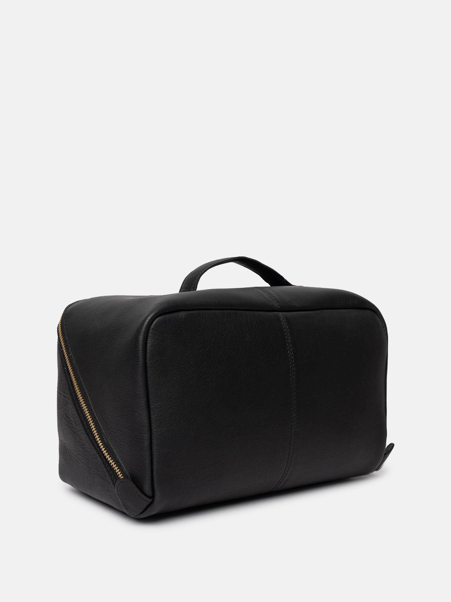 RE:DESIGNED Halima Big Kulturtasche Schwarz Vollleder