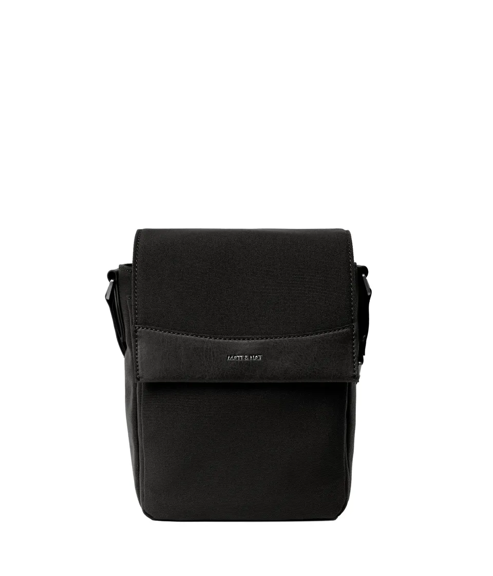 Matt & Nat Canvas Egon Messenger Schwarz recycelt