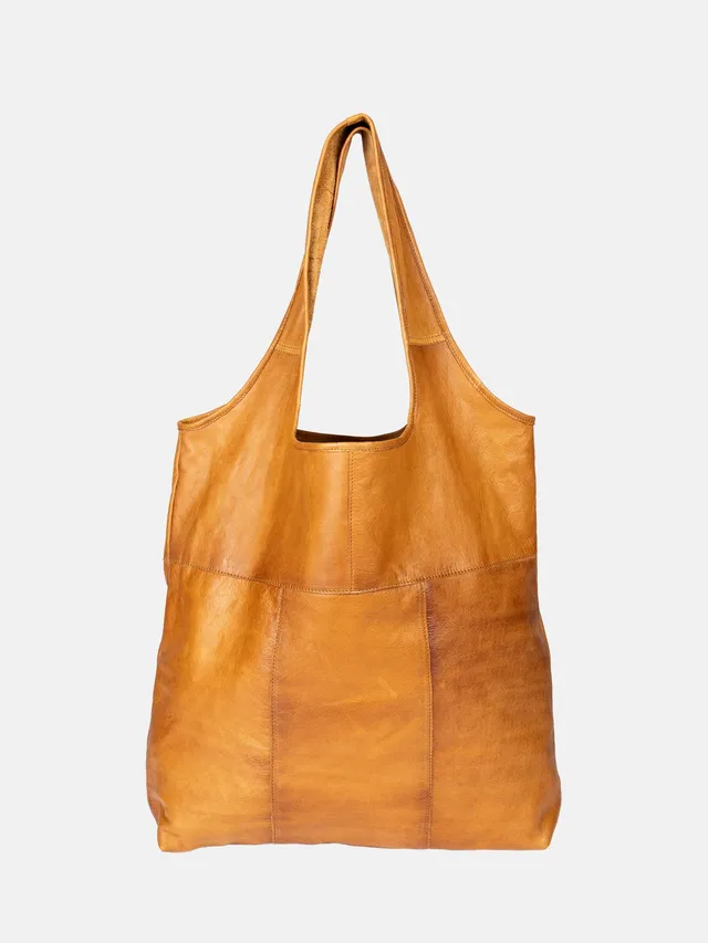 RE:DESIGNED Lyra Urban Shopper Burned Tan Leder