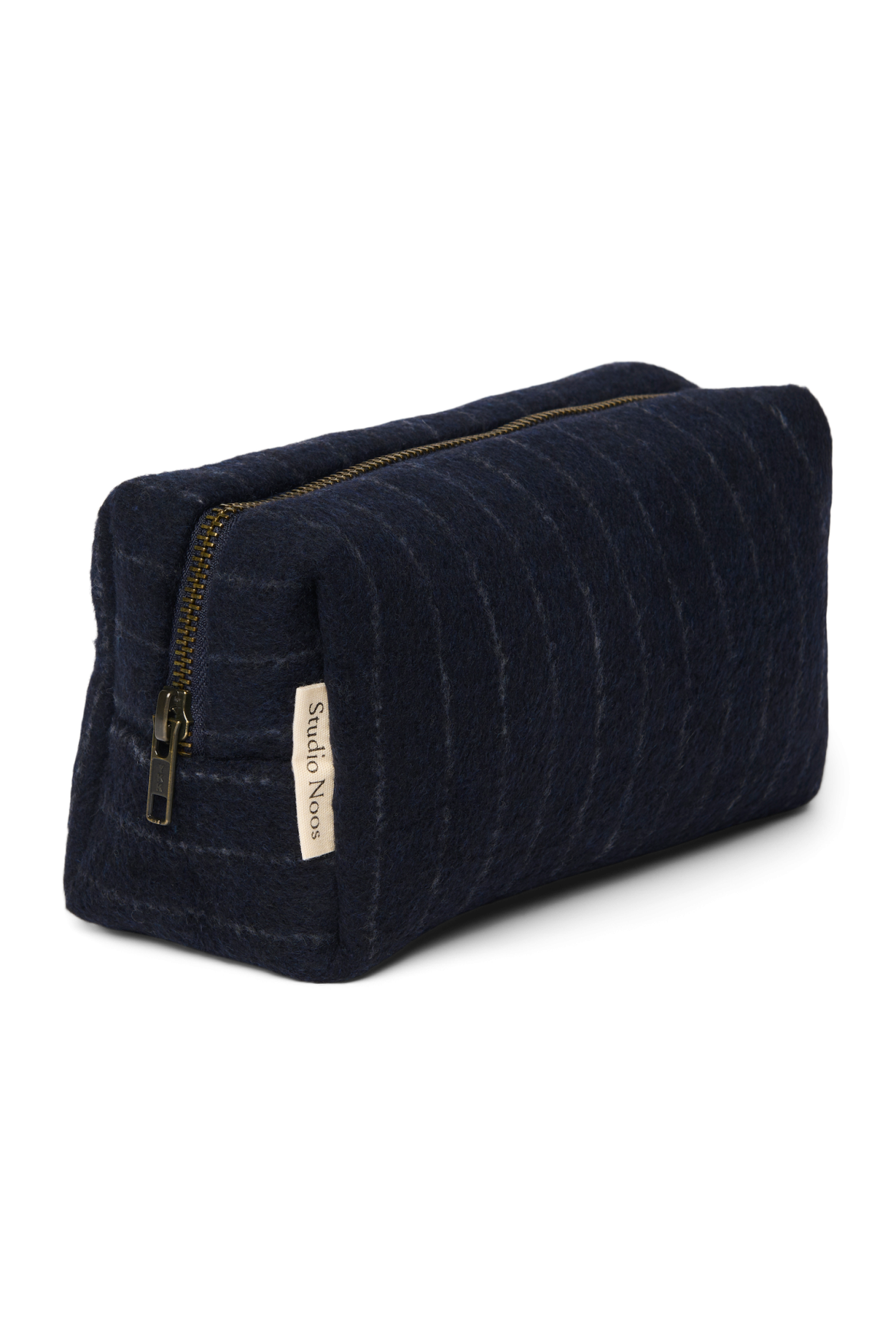 Studio Noos Flannel Chalkstripe Pouch Dark Blue Organizer