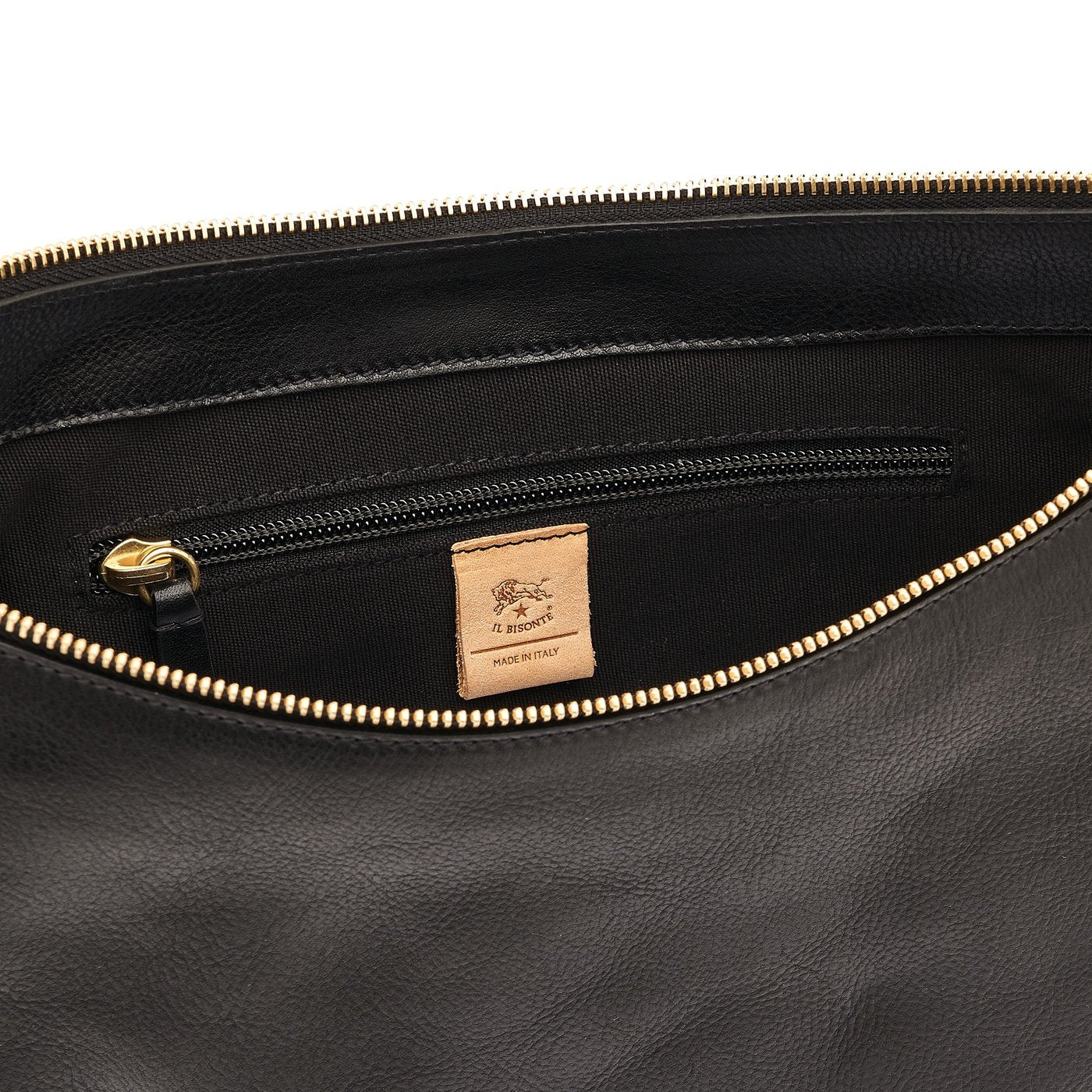 Il Bisonte Oliveta Hobo Vollledertasche schwarz