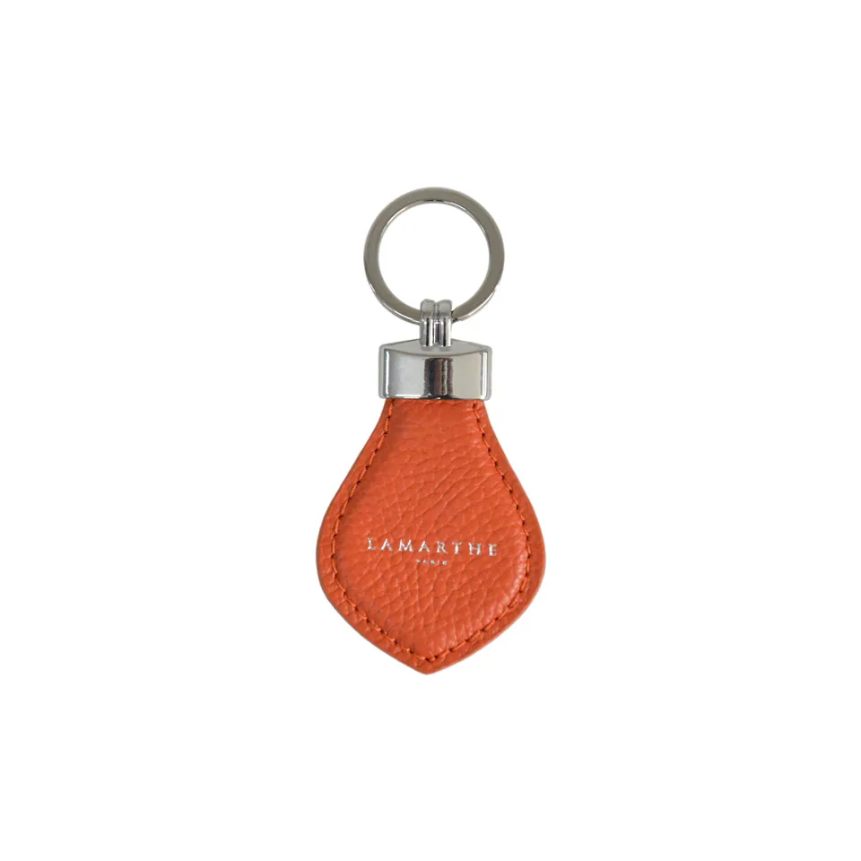 Lamarthe Cupidon Schlüsselanhänger Orange Leder 8 cm