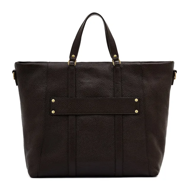 Il Bisonte Segno Shopper Vollleder Dunkelbraun