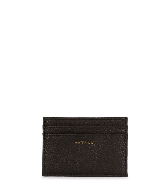 Matt & Nat Max Grain Kartenetui Schwarz 5 Fächer