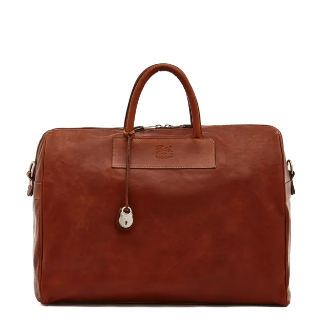 Il Bisonte Lorenzo Reisetasche Sepia Vollleder