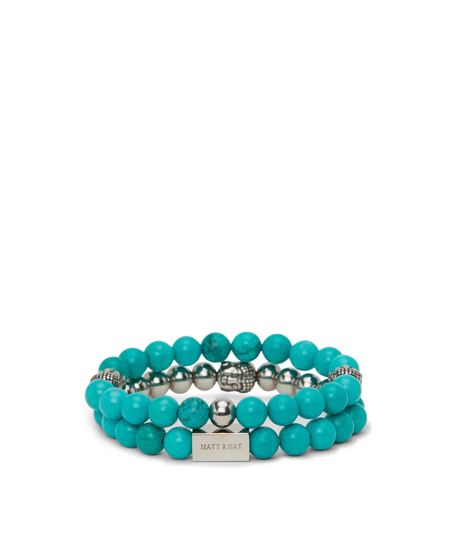 Matt & Nat Healing Armband Set Türkis 2er