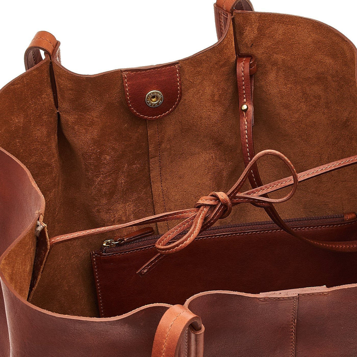 Il Bisonte Nina Shopper Seppia Vollleder Suede
