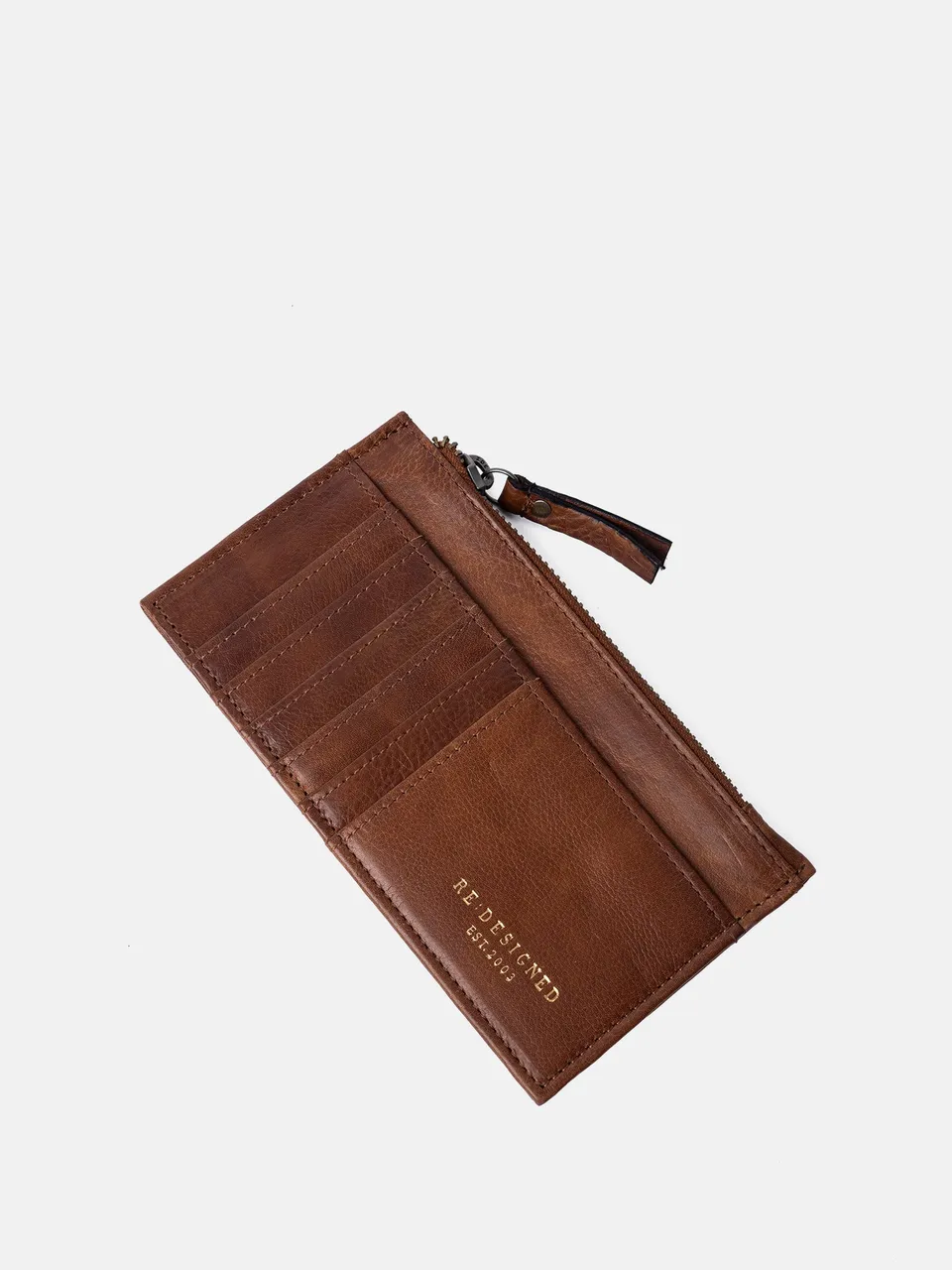 RE:DESIGNED Sonja Geldbörse Walnut Vollleder