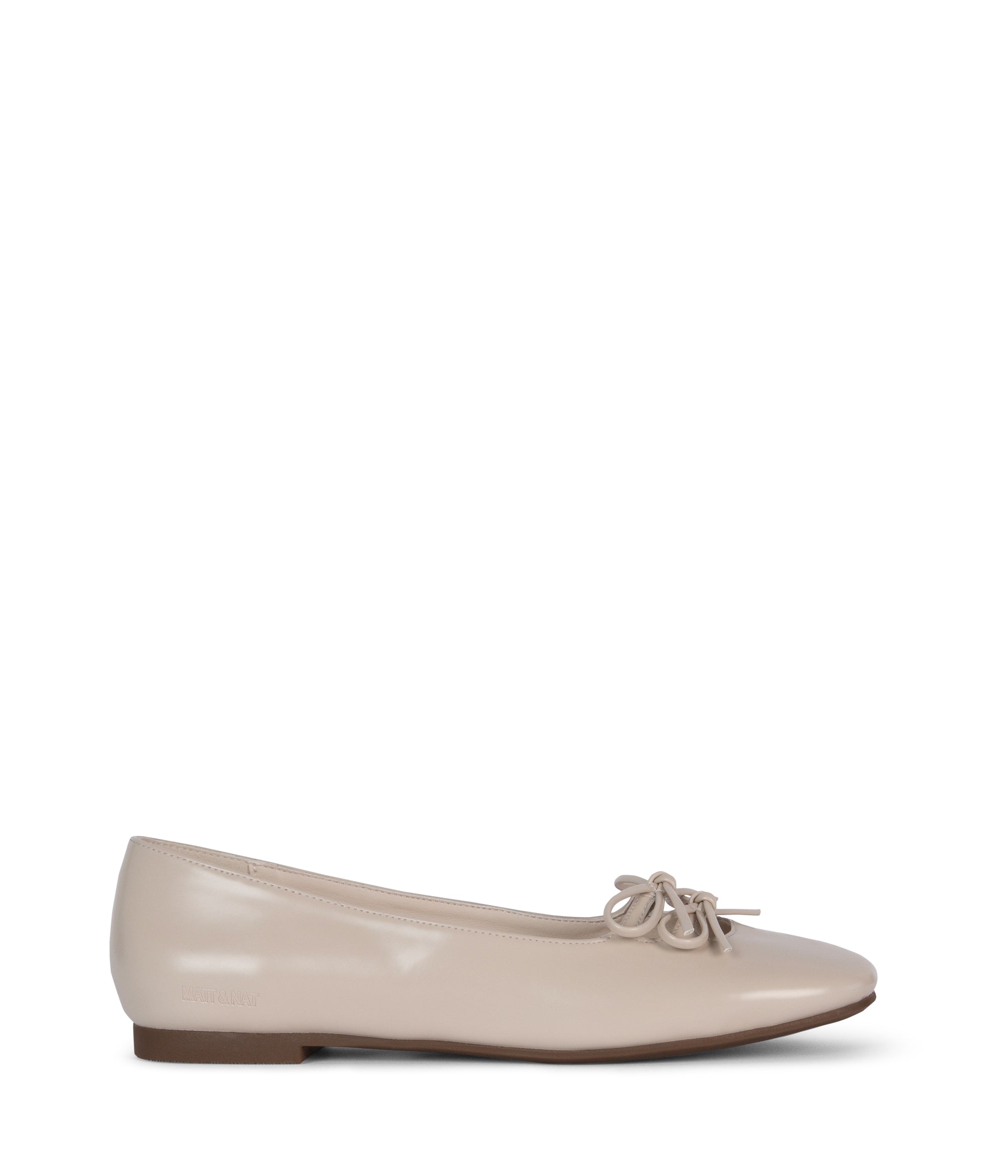 Matt & Nat Less Ballerinas Schwarz Lackleder-Optik