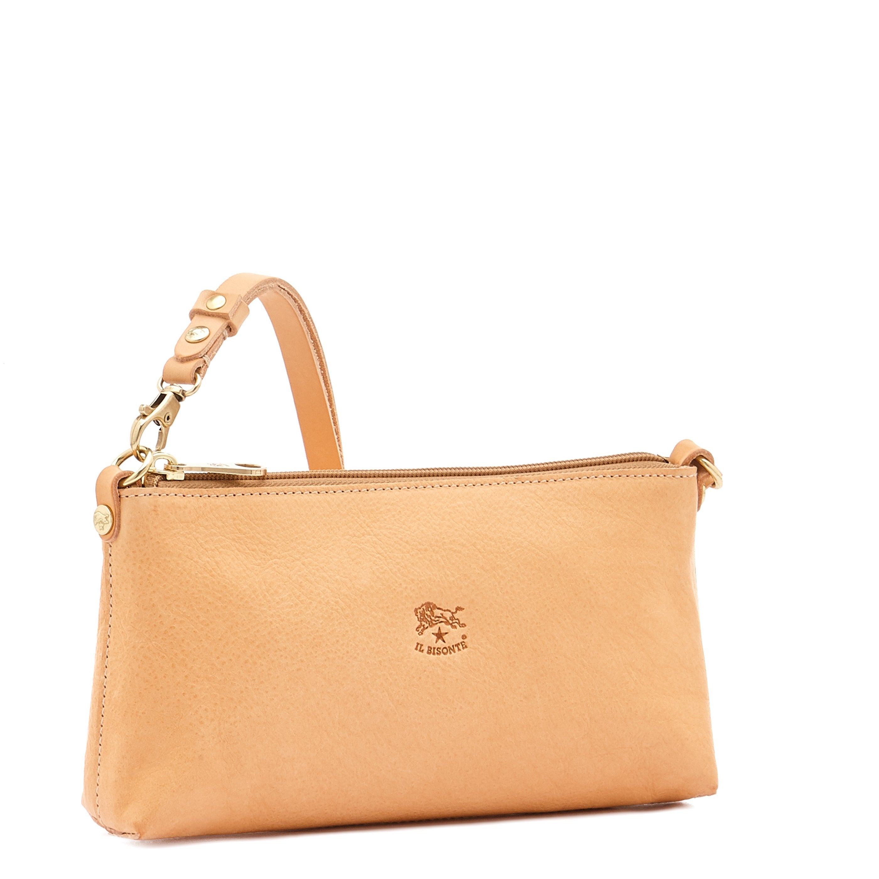 Il Bisonte Salina Damen Schultertasche Natur Vollleder