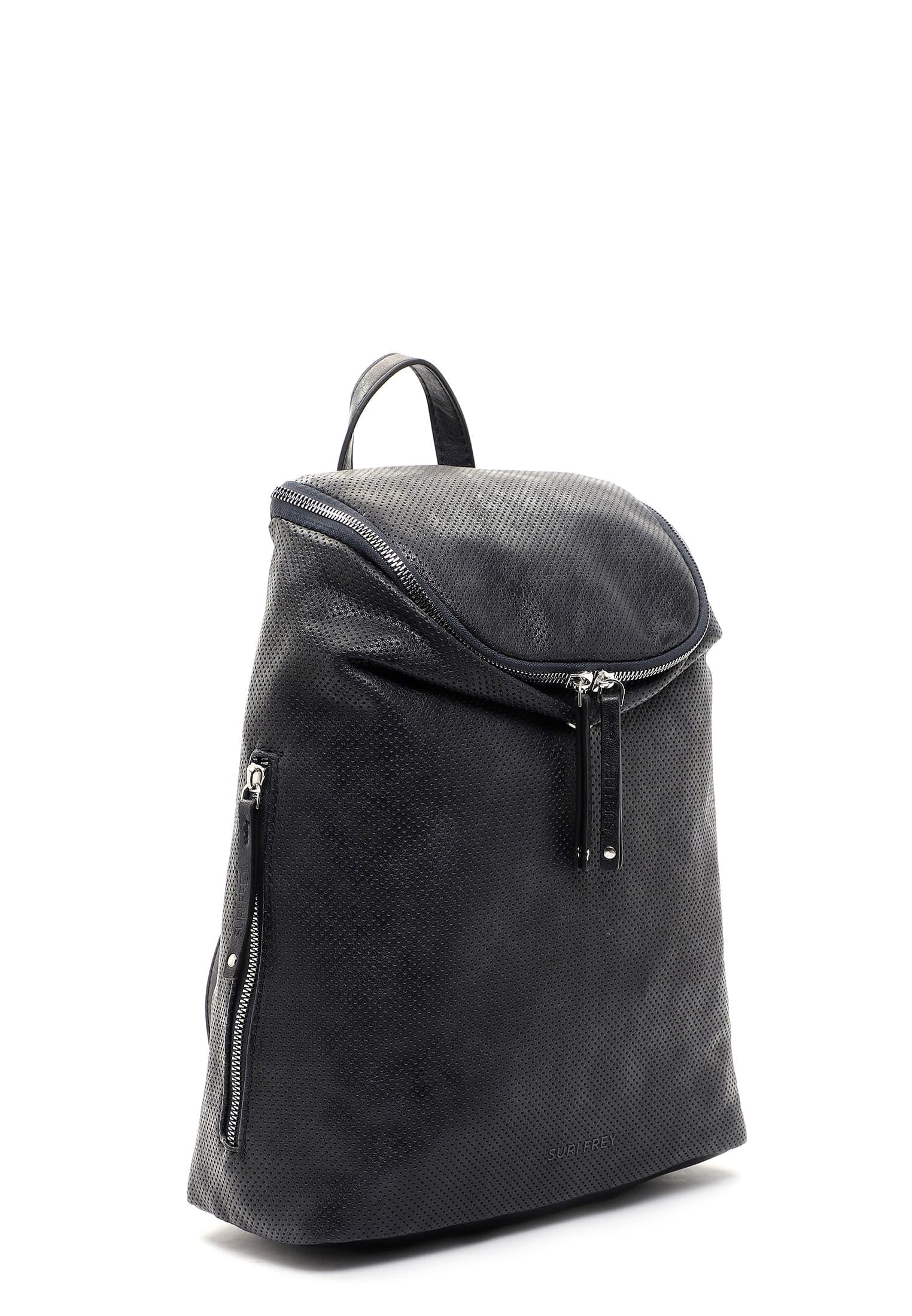 SURI FREY Vany Rucksack Blau vegan mit Laptopfach