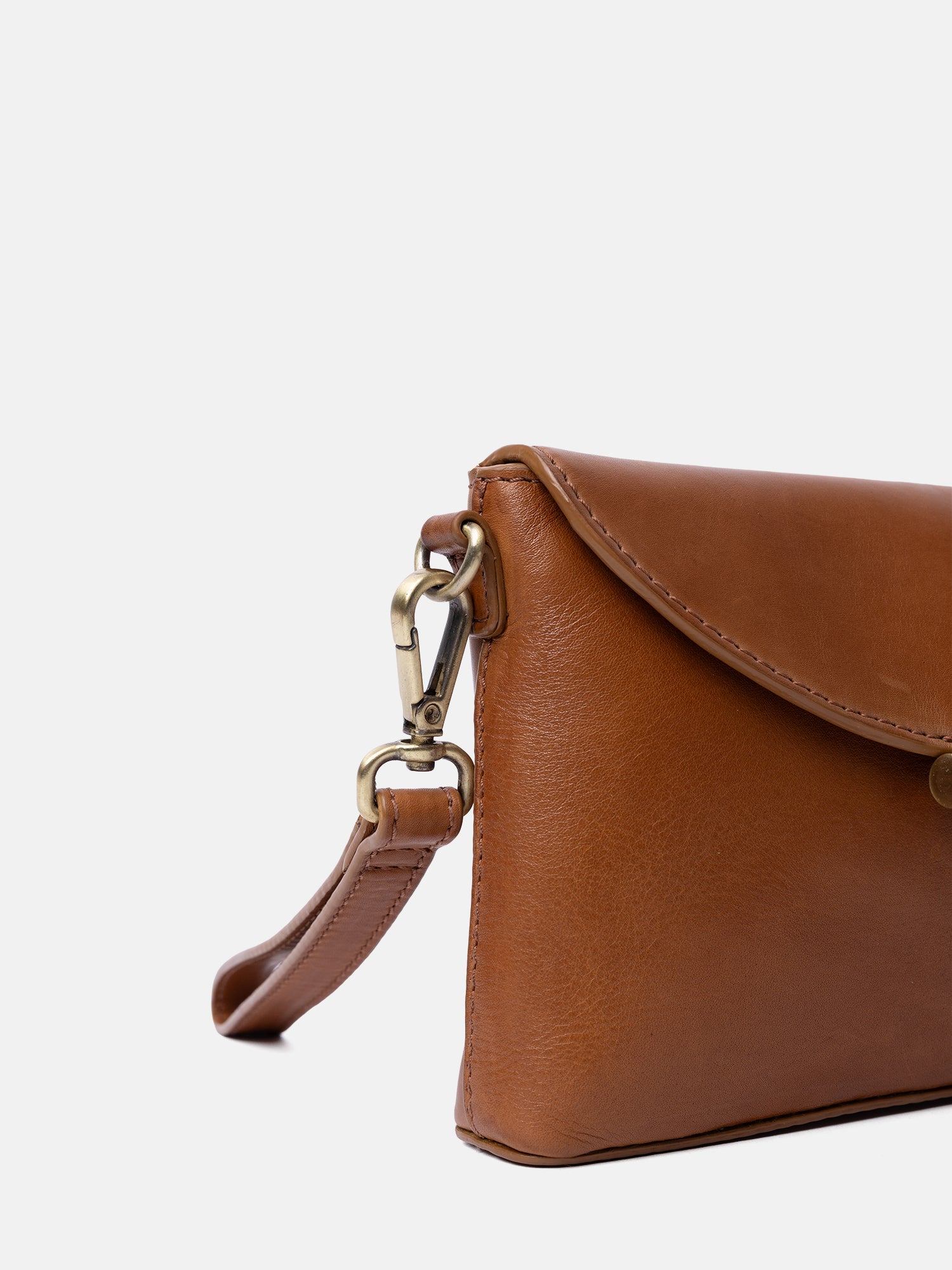 RE:DESIGNED Sonia 6675 Clutch Tan Vollleder