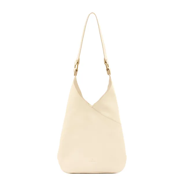Il Bisonte Malibu Schultertasche Vollleder Latte