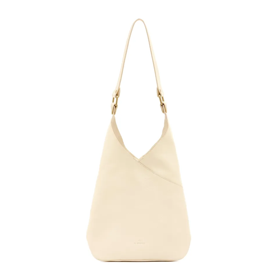 Il Bisonte Malibu Schultertasche Vollleder Latte