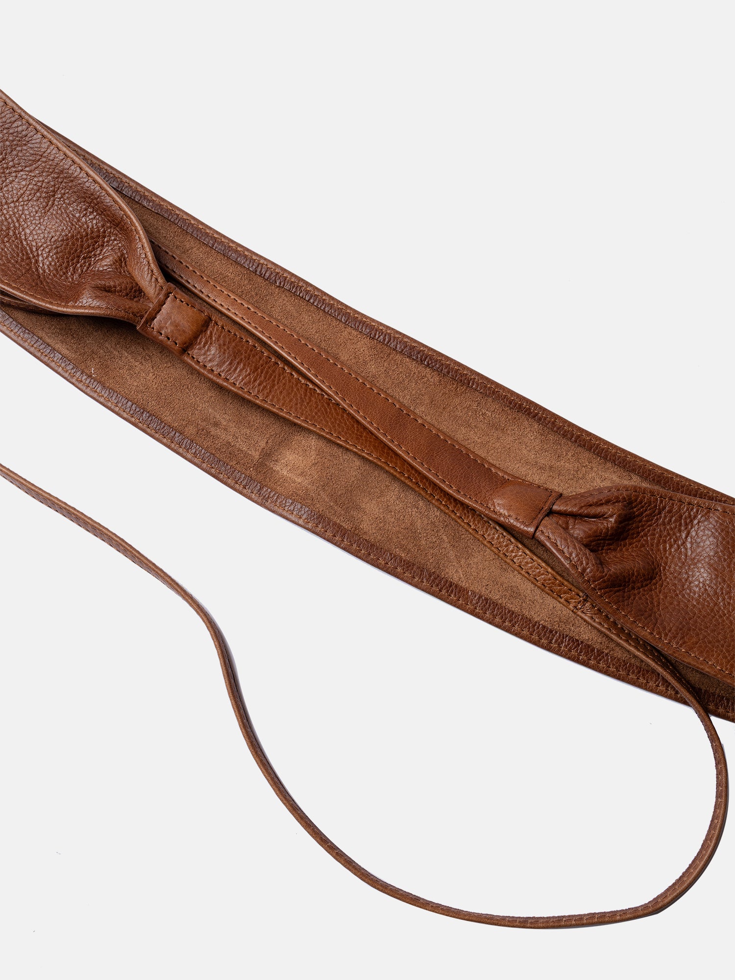 RE:DESIGNED Halle Gürtel Walnut Bindegürtel Leder