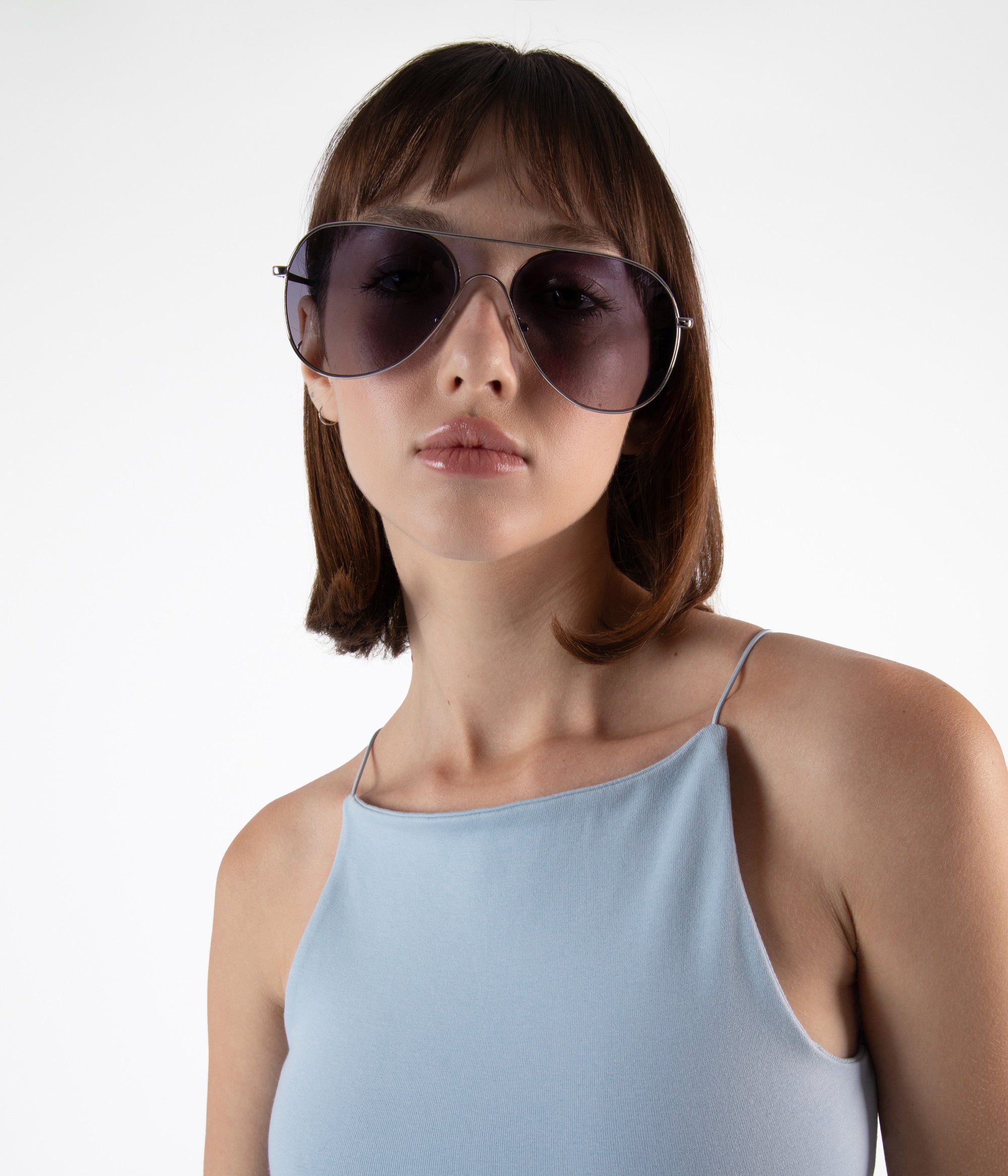 Matt & Nat Kai Aviator Sonnenbrille Schwarz polarisiert