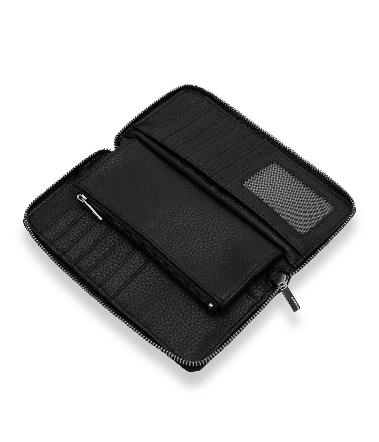 Matt & Nat Purity Central Wallet Schwarz Reißverschluss