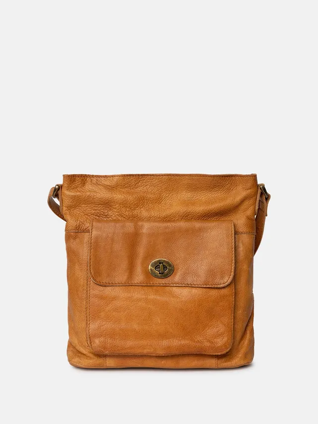 RE:DESIGNED Kay Urban 4874 Umhängetasche Braun Leder
